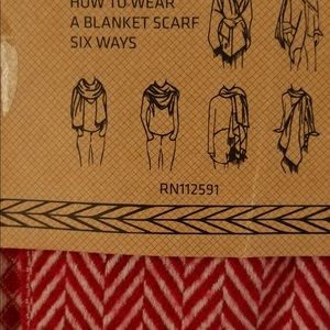 Large soft blanket scarf